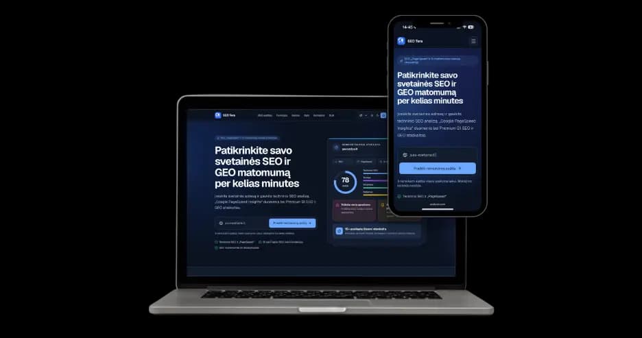 SEO Tera website SEO and GEO visibility audit platform