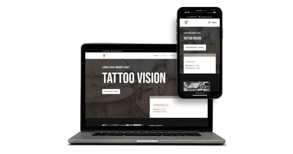 Tattoo Vision website